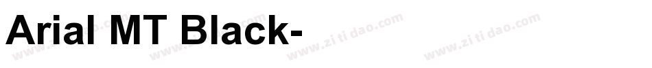 Arial MT Black字体转换